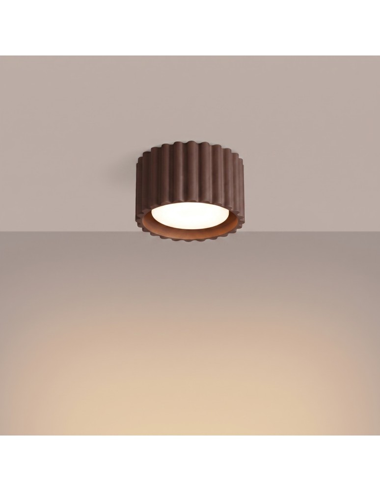 Sollux Plafon AURA 1 brązowy Gx53 SL.2426