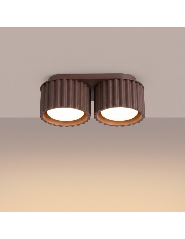 Sollux Plafon AURA 2 brązowy Gx53 SL.2427 Sollux Plafon AURA 2 brązowy Gx53 SL.2427