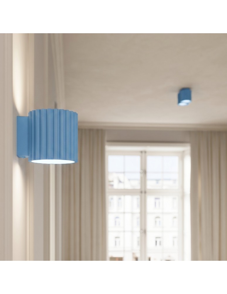 Sollux Plafon AURA 1 błękitny GU10 SL.2428 Sollux Plafon AURA 1 błękitny GU10 SL.2428