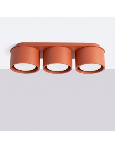 Sollux Plafon MODO 3 ochra czerwona Gx53 SL.2452 - produkt 2