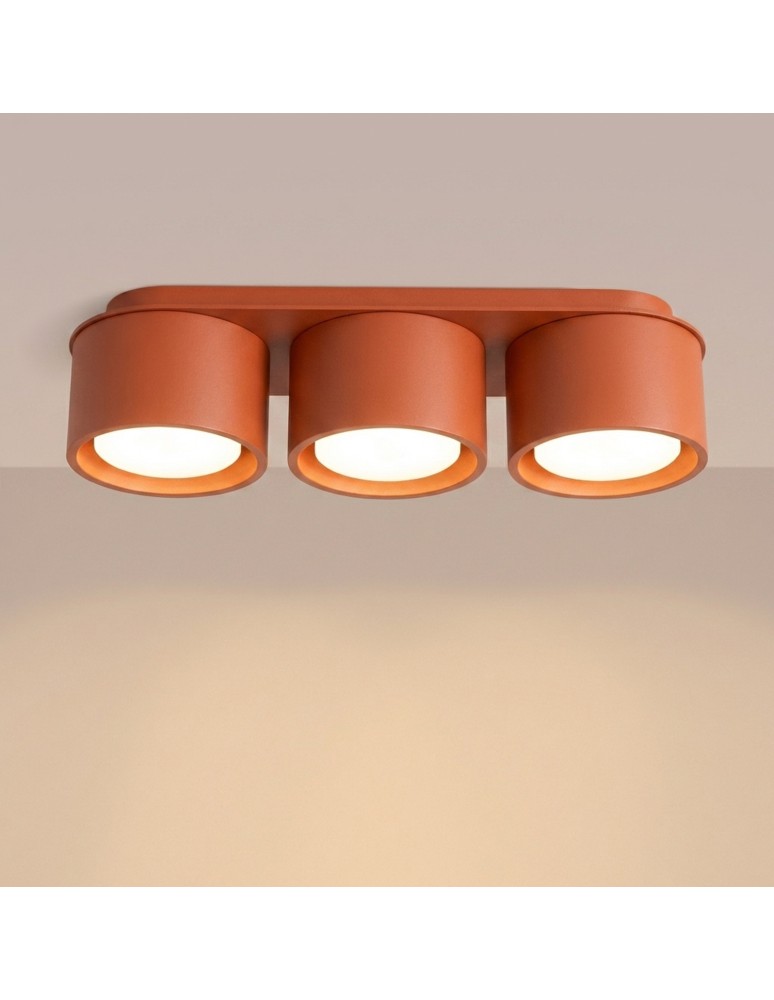 Sollux Plafon MODO 3 ochra czerwona Gx53 SL.2452