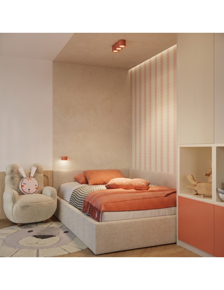 Sollux Plafon MODO 3 ochra czerwona Gx53 SL.2452