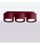 Sollux Plafon MODO 3 burgund Gx53 SL.2456