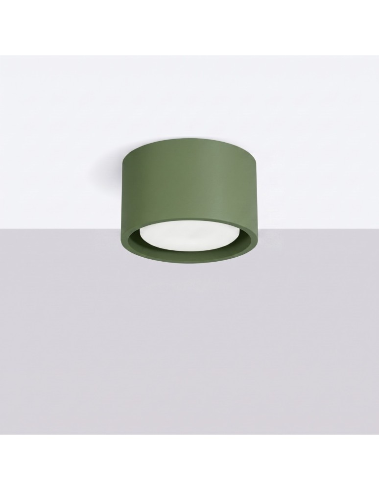 Sollux Plafon MODO 1 zielona oliwka Gx53 SL.2462