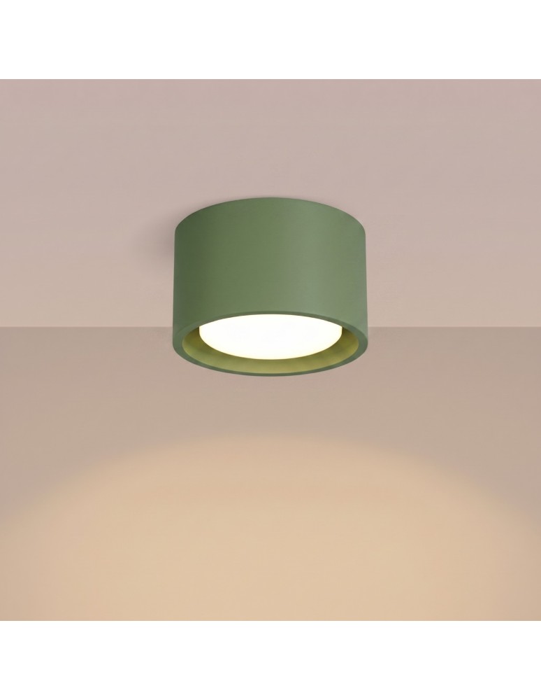 Sollux Plafon MODO 1 zielona oliwka Gx53 SL.2462