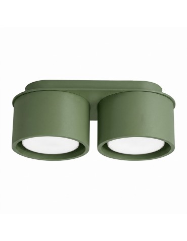 Sollux Plafon MODO 2 zielona oliwka Gx53 SL.2463