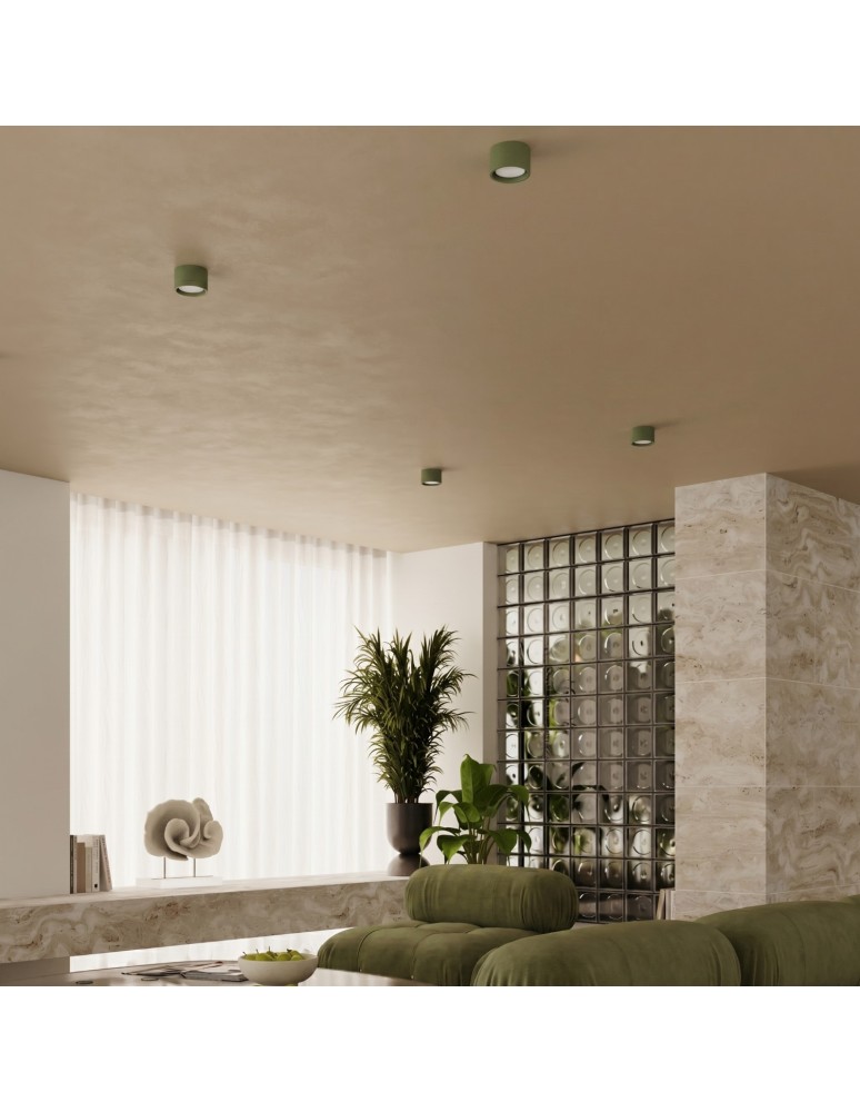 Sollux Plafon MODO 2 zielona oliwka Gx53 SL.2463