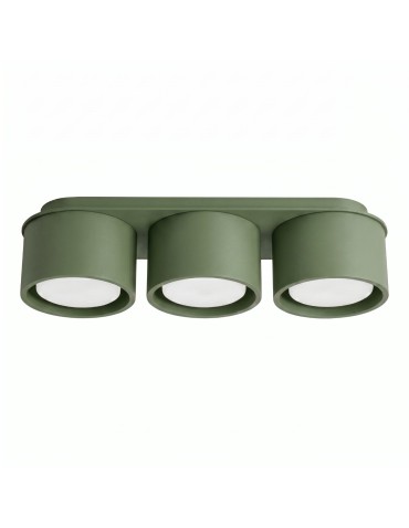 Sollux Plafon MODO 3 zielona oliwka Gx53 SL.2464