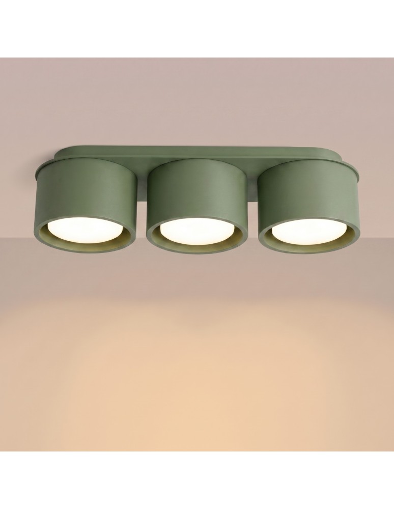 Sollux Plafon MODO 3 zielona oliwka Gx53 SL.2464 Sollux Plafon MODO 3 zielona oliwka Gx53 SL.2464