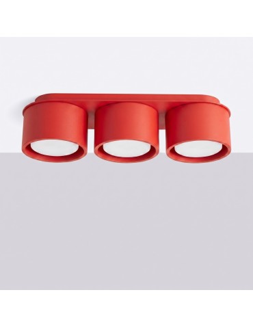 Sollux Plafon MODO 3 czerwony Gx53 SL.2480 - produkt 2