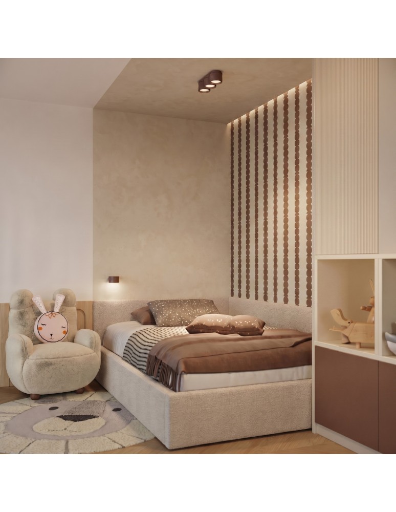 Sollux Plafon MODO 3 brązowy Gx53 SL.2484