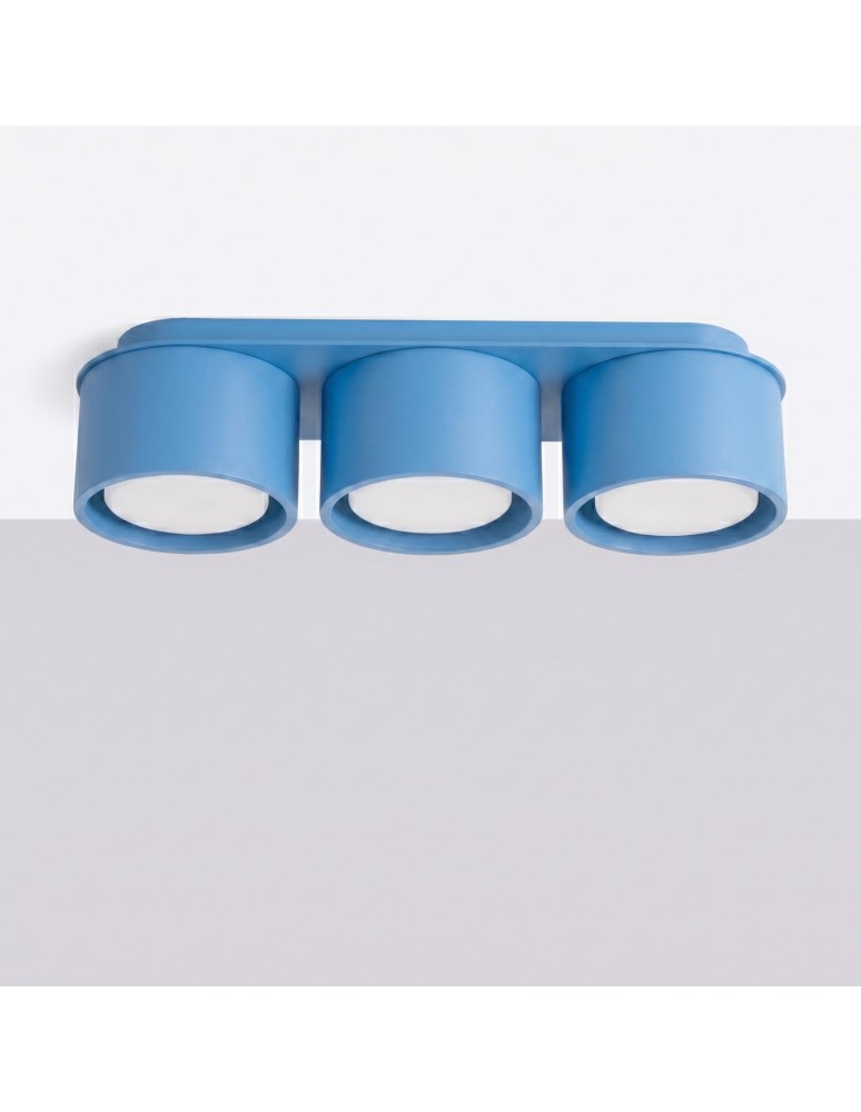 Sollux Plafon MODO 3 błękitny Gx53 SL.2488
