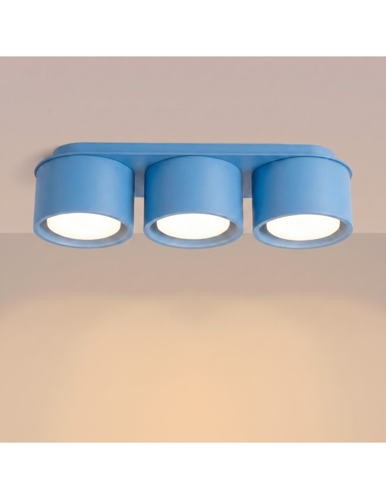 Sollux Plafon MODO 3 błękitny Gx53 SL.2488