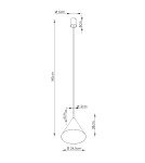 Sollux Lampa wisząca NOX 25 biała SL.2521