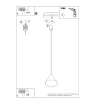 Sollux Lampa wisząca NOX 25 biała SL.2521
