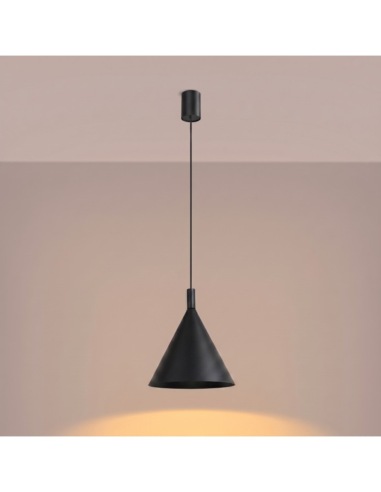 Sollux Lampa wisząca NOX 25 czarna SL.2522 Sollux Lampa wisząca NOX 25 czarna SL.2522
