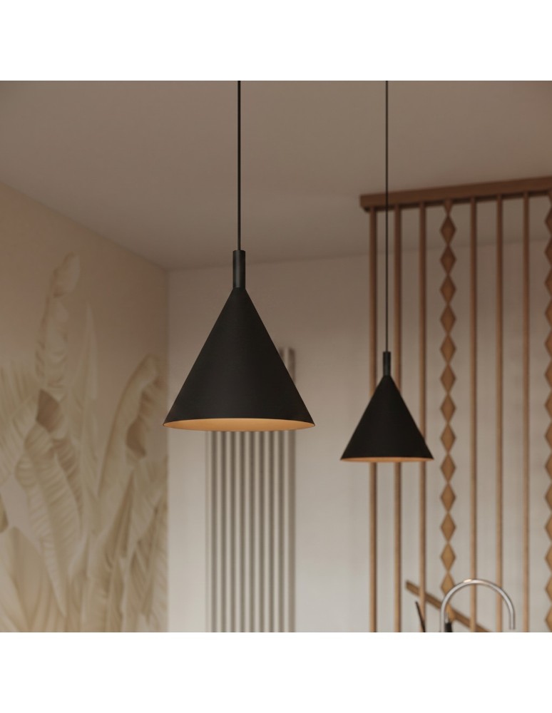 Sollux Lampa wisząca NOX 25 czarna SL.2522 Sollux Lampa wisząca NOX 25 czarna SL.2522
