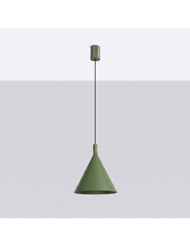 Sollux Lampa wisząca NOX 25 zielona oliwka SL.2525