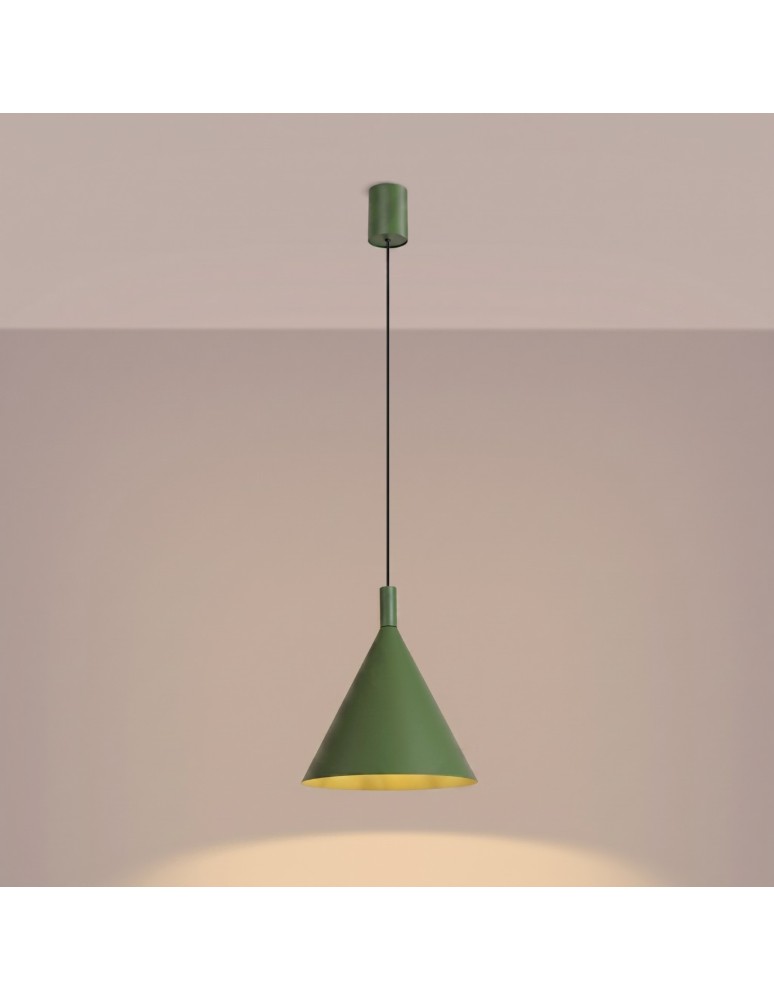 Sollux Lampa wisząca NOX 25 zielona oliwka SL.2525