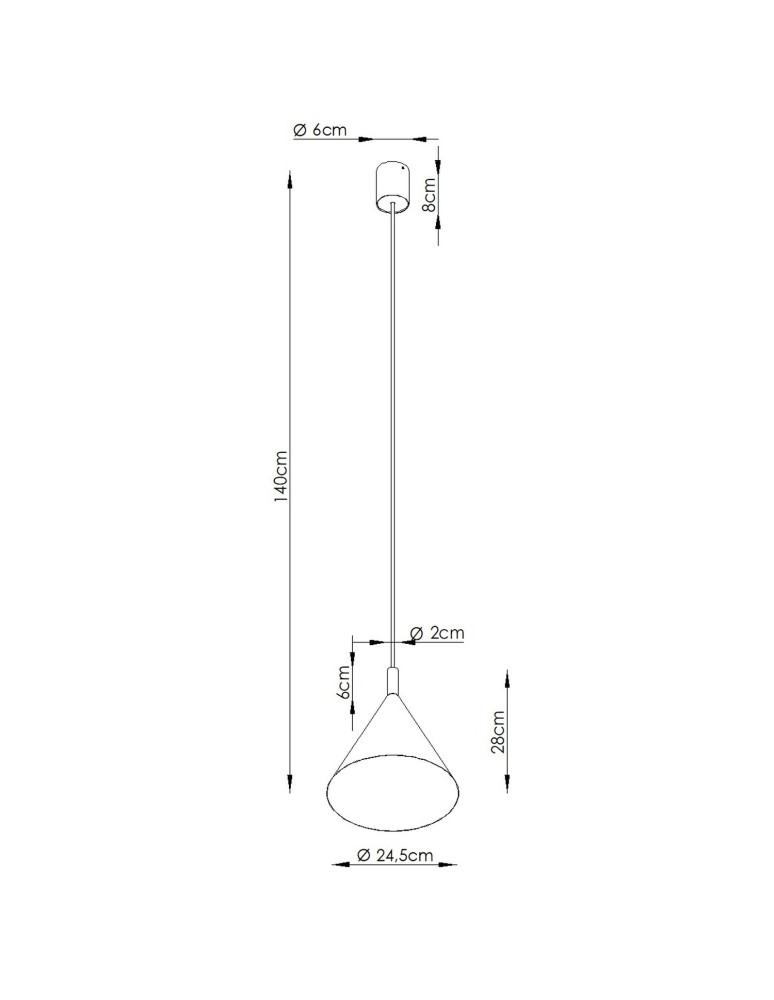 Sollux Lampa wisząca NOX 25 ochra czerwona SL.2526