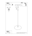 Sollux Lampa wisząca NOX 40 biała SL.2536