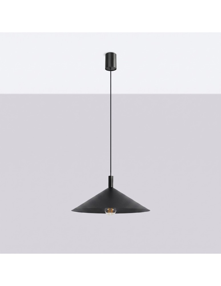 Sollux Lampa wisząca NOX 40 czarna SL.2537 Sollux Lampa wisząca NOX 40 czarna SL.2537