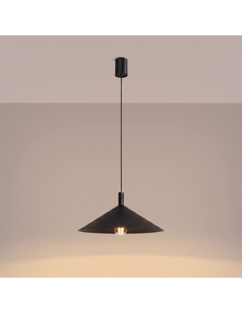 Sollux Lampa wisząca NOX 40 czarna SL.2537 Sollux Lampa wisząca NOX 40 czarna SL.2537