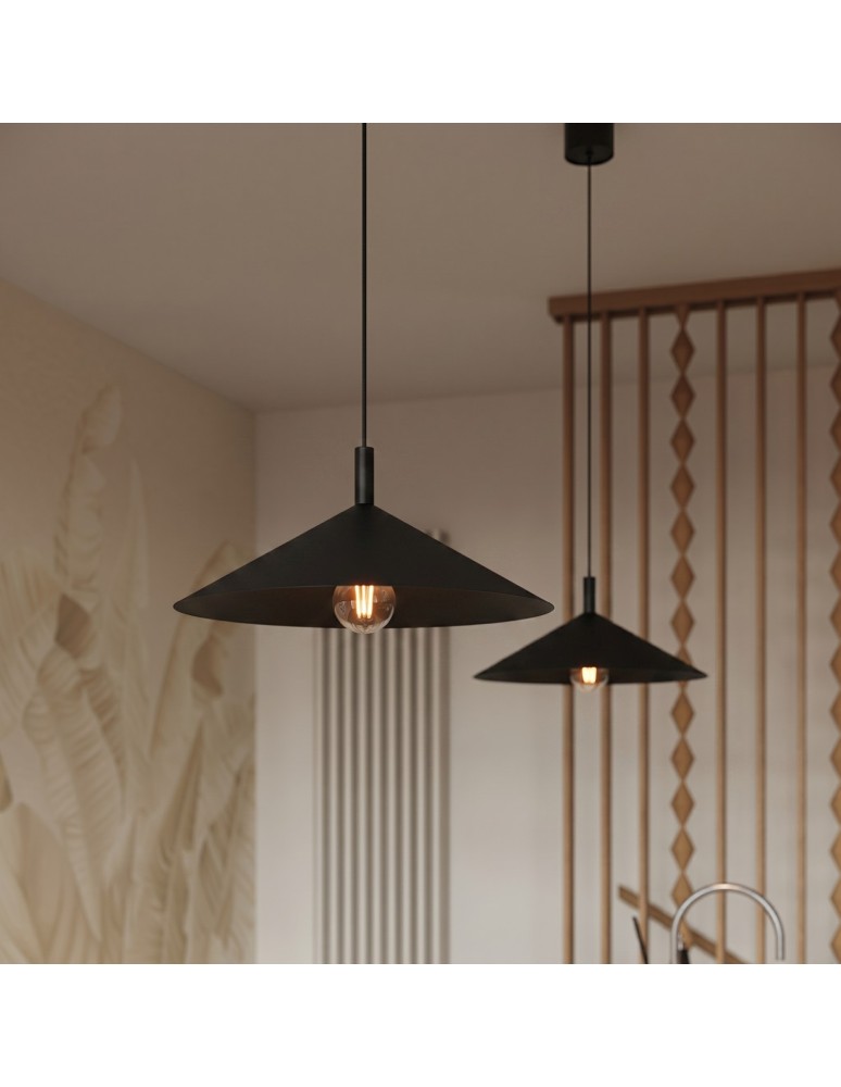 Sollux Lampa wisząca NOX 40 czarna SL.2537 Sollux Lampa wisząca NOX 40 czarna SL.2537