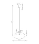 Sollux Lampa wisząca NOX 40 beżowa SL.2539