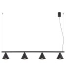 Sollux Żyrandol NOX 4L czarna SL.2552