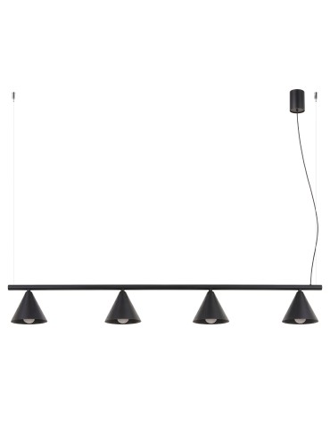 Sollux Żyrandol NOX 4L czarna SL.2552