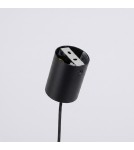 Sollux Żyrandol NOX 4L czarna SL.2552