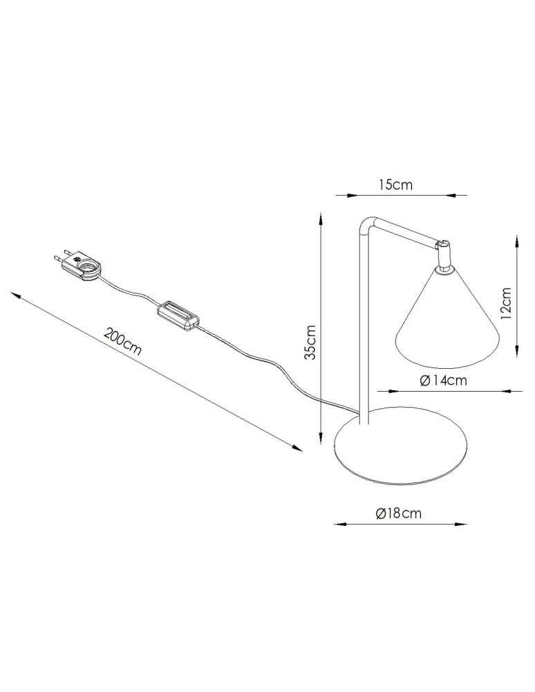 Sollux Lampa biurkowa NOX czarna SL.2567