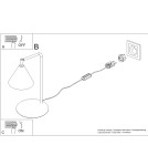Sollux Lampa biurkowa NOX ochra czerwona SL.2571