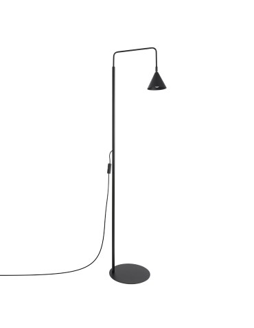 Sollux Lampa podłogowa NOX czarna SL.2582