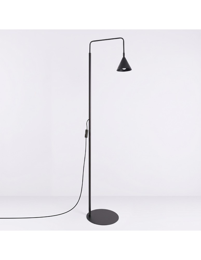 Sollux Lampa podłogowa NOX czarna SL.2582