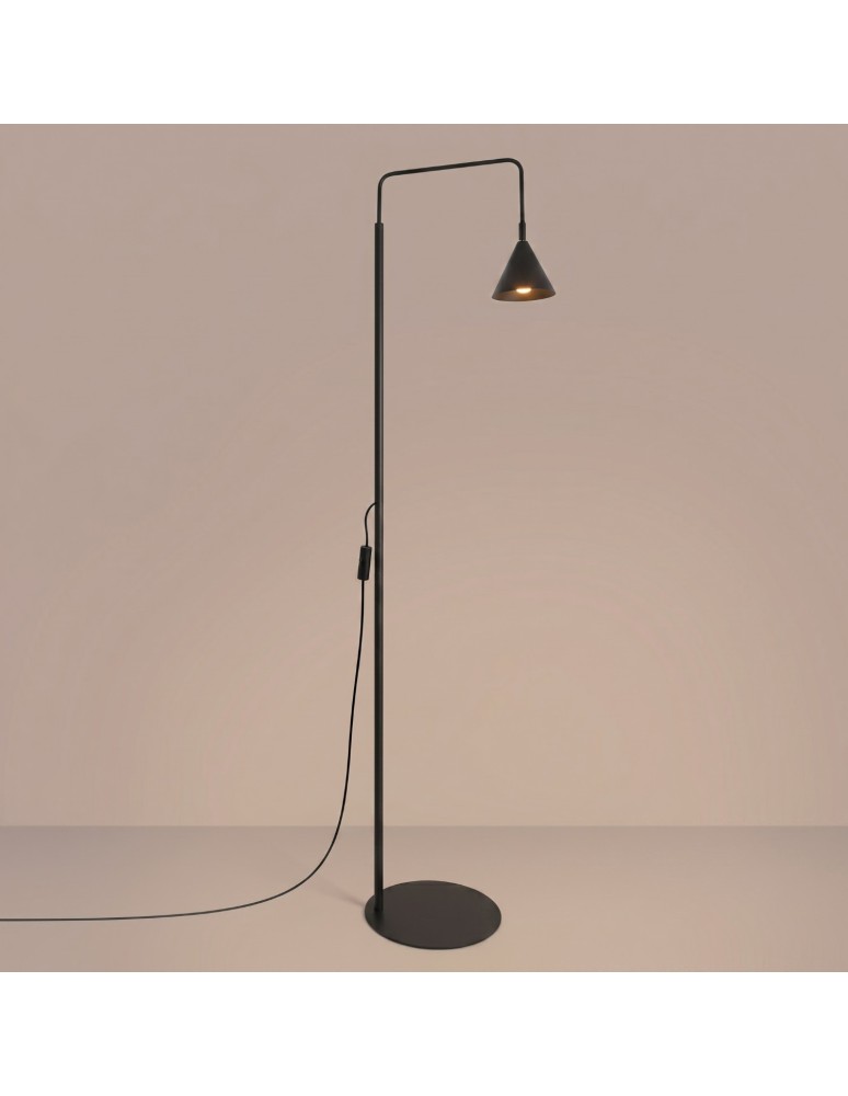 Sollux Lampa podłogowa NOX czarna SL.2582