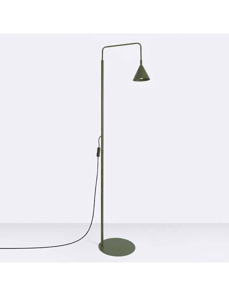 Sollux Lampa podłogowa NOX zielona oliwka SL.2585