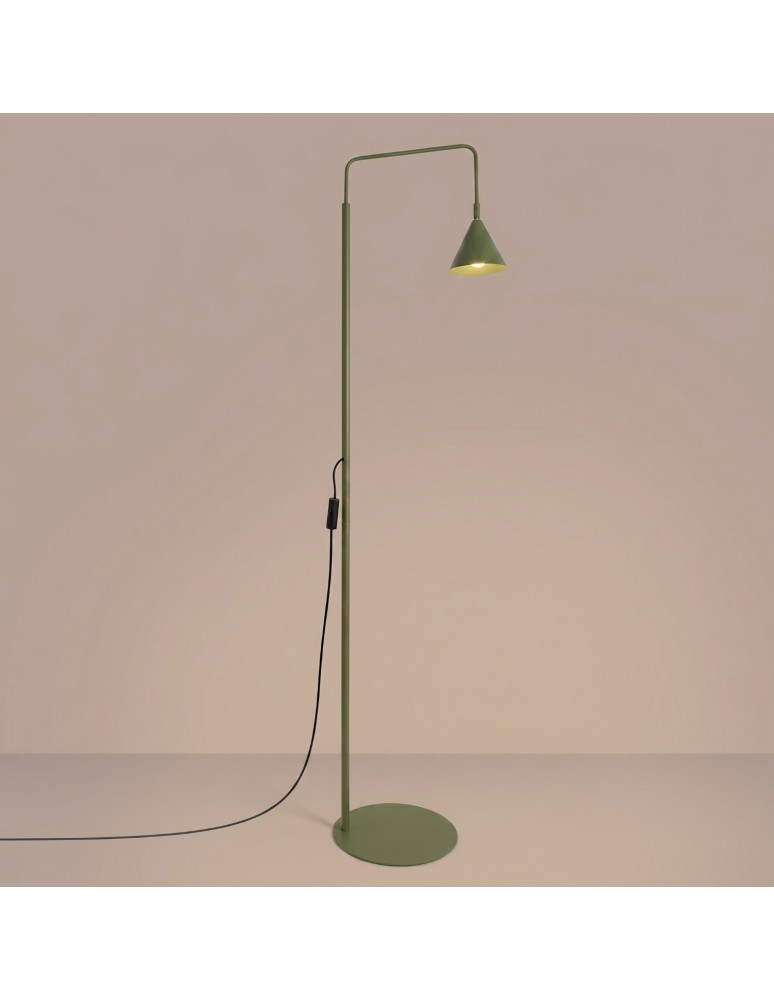 Sollux Lampa podłogowa NOX zielona oliwka SL.2585