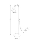 Sollux Lampa podłogowa NOX ochra czerwona SL.2586