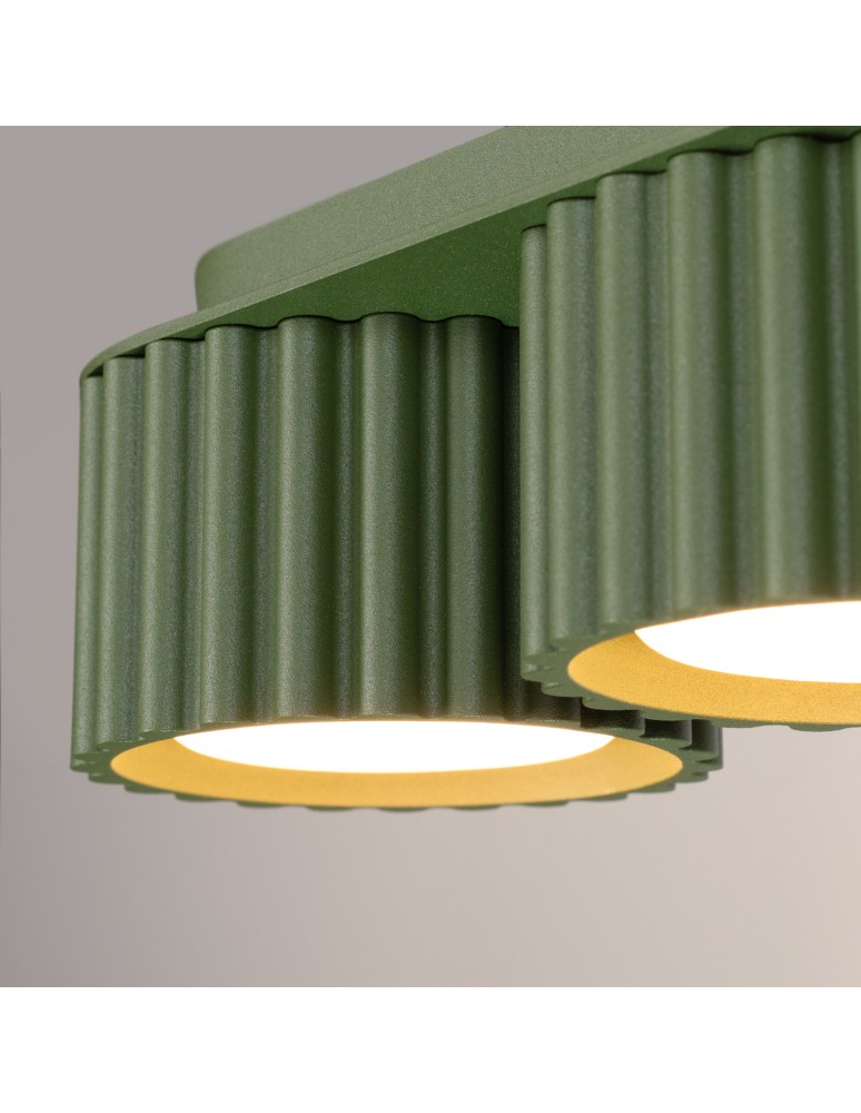 Sollux Plafon AURA 3 zielony oliwkowy Gx53 SL.2631 Sollux Plafon AURA 3 zielony oliwkowy Gx53 SL.2631