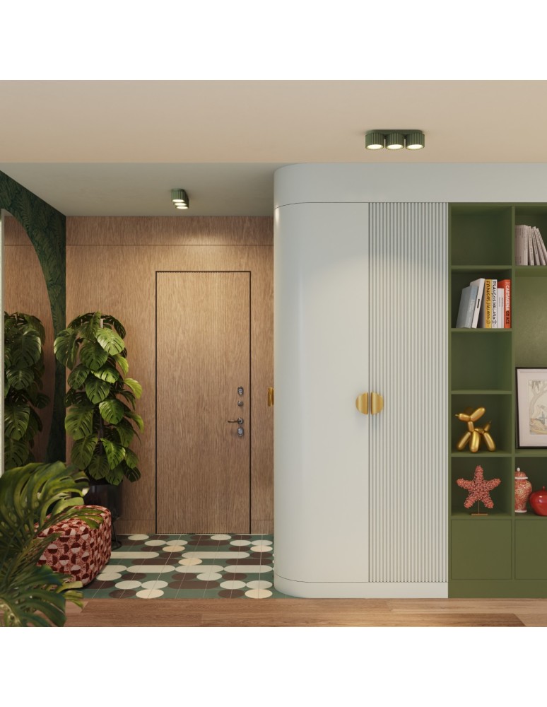 Sollux Plafon AURA 3 zielony oliwkowy Gx53 SL.2631 Sollux Plafon AURA 3 zielony oliwkowy Gx53 SL.2631