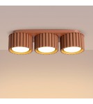 Sollux Plafon AURA 3 ochra czerwona Gx53 SL.2632