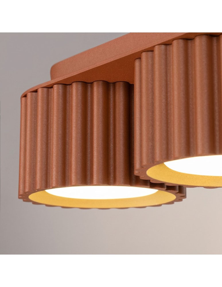 Sollux Plafon AURA 3 ochra czerwona Gx53 SL.2632