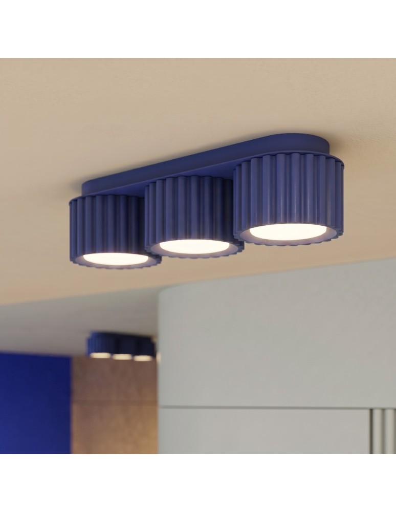 Sollux Plafon AURA 3 ultramaryna Gx53 SL.2634