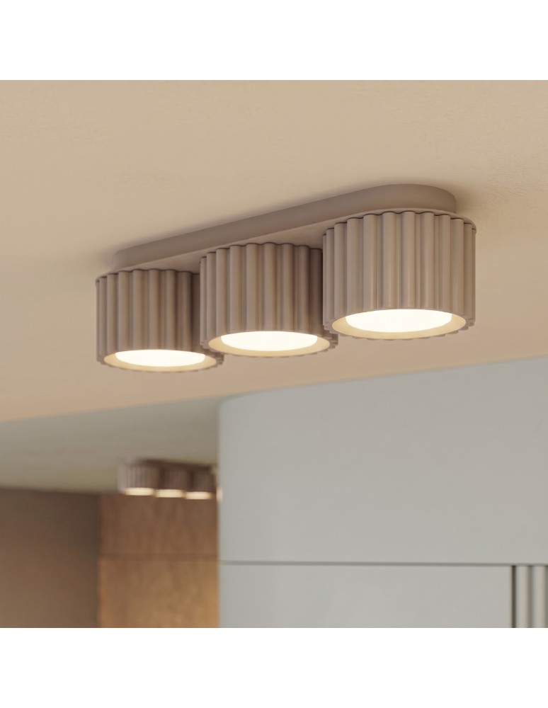 Sollux Plafon AURA 3 taupe Gx53 SL.2635