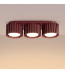 Sollux Plafon AURA 3 burgund Gx53 SL.2636