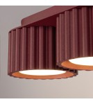 Sollux Plafon AURA 3 burgund Gx53 SL.2636