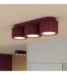 Sollux Plafon AURA 3 burgund Gx53 SL.2636