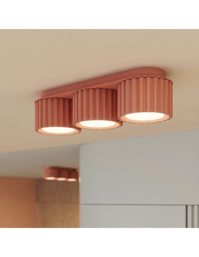 Sollux Plafon AURA 3 brzoskwiniowy Gx53 SL.2637